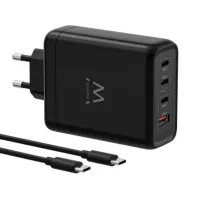 EWENT Carregador USB 140W GaN Fast 4-portas 2m — imagem 1