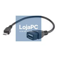 Gembird Cabo USB 2.0 OTG Micro B/M - A/H 15 cm Ne — imagem 1