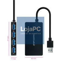 Nanocable Hub USB 3.0 com 4 Portas de USB 3.0 — imagem 2