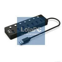 EWENT Hub usb-usb-c 7 ptos interruptor c/alimen. — imagem 3
