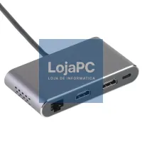 iggual Hub C 8 en 1 2xHDMI 2xUSB 2xSD RJ45 PD100W — imagem 1