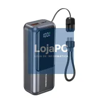 Gembird Powerbank com LCD 10000 mAh Cinzento — imagem 3