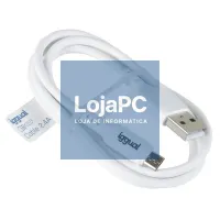 iggual cabo USB-A/micro-USB 100 cm branco — imagem 3