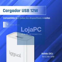 iggual Carregador de parede 1xUSB-A 5V/2.4A (12W) — imagem 3