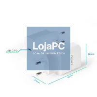 Tooq Carregador parede USB-C PD3.0 20W Branco — imagem 2