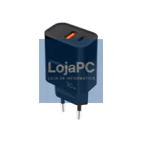 Nanocable Carregador USB-C/PD+USB-A/QC 30W Preto — imagem 3
