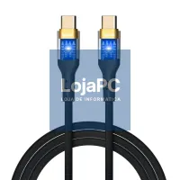 iggual Cabo USB-C a tipo C 3A 100 cm trenzado LED — imagem 5