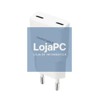 Nanocable Carregador 2xUSB-C/PD 20W Branco — imagem 1