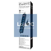Ewent EW3924 Extensão 6 tomadas com proteccion Preto — imagem 3