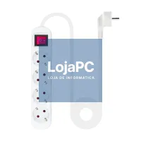 Nanocable Extensão 4 tomadas com interruptor Branca — imagem 1