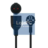 Nanocable Cabo Alim. Extensão schuko preto 5 M — imagem 5