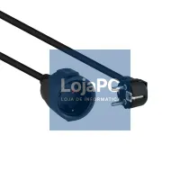 Nanocable Cabo Alim. Extensão schuko preto 5 M — imagem 1