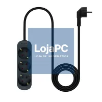 Nanocable Extensão eléctrica 4 Tomadas 1.4 m Preto — imagem 5