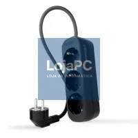 Nanocable Extensão eléctrica 4 Tomadas 1.4 m Preto — imagem 1