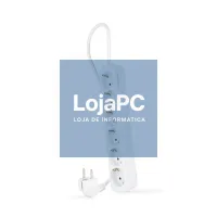 Nanocable Extensão eléctrica 6 Tomadas 1.4 m Branco — imagem 1