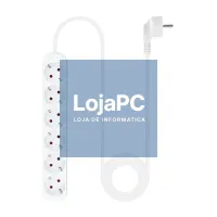 Nanocable Extensão eléctrica 6 Tomadas 1.4 m Branco — imagem 3