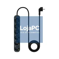 Nanocable Extensão eléctrica 6 Tomadas 1.4 m Preto — imagem 3