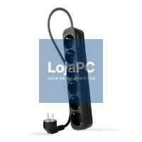 Nanocable Extensão eléctrica 6 Tomadas 1.4 m Preto — imagem 1