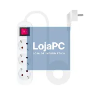 Nanocable Extensão 3 Tomadas Interruptor Branco — imagem 2