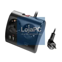 EWENT EW3871 Extensão 2 Shucko 2 Usb-A 1 Usb-C Neg — imagem 2