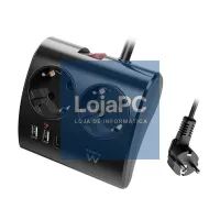 EWENT EW3871 Extensão 2 Shucko 2 Usb-A 1 Usb-C Neg — imagem 1