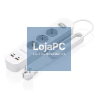 Aisens Extensão 3 tomadas interruptor PD 2xUSBC 2xUSB — imagem 1