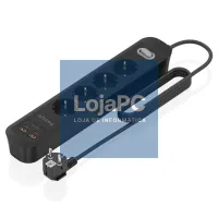 Aisens Extensão 4 tomadas interruptor PD 2xUSBC 2xUSB — imagem 1