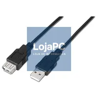 Nanocable Cabo USB 2.0 Tipo-A M/H P Preto 1,8 m — imagem 1