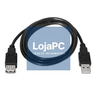 Nanocable Cabo USB 2.0 Tipo-A M/H P Preto 1,8 m — imagem 3