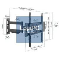 iggual SPTV13 Suporte TV parede Full 37-75" 50 kg — imagem 3
