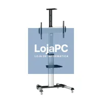 Tooq FS1870M-B Suporte TV Chão Rodas 37"-70" Ne — imagem 1