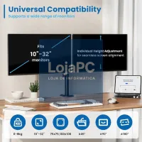EWENT EW1512 Suporte de mesa 2 monitor 13-32" — imagem 2