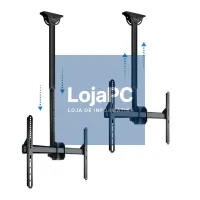Tooq LPCE1170TSLI-B Suporte de tecto TV 37"-70" Preto — imagem 2