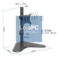 iggual SSM01 Suporte secretária 1 monitor 13"-32" — imagem 2