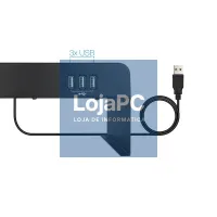 Tooq Suporte elevador monitor/portátil 3xUSB preto — imagem 3