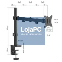 iggual SPM01 Suporte pinza mesa 1 monitor 17"-32" — imagem 2