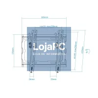 Tooq Suporte de parede LP1044T-B incl ecrãs 23-43" — imagem 3