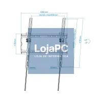 Tooq Suporte de parede LP1071T-B incl ecrãs 32-70" — imagem 3