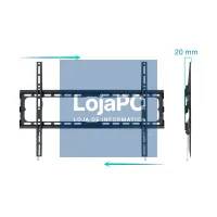 Tooq Suporte de parede LP1080F-B ecrãs 37"-80" — imagem 2