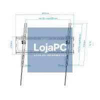 Tooq Suporte de parede LP1081T-B incl ecrãs 37-80" — imagem 3