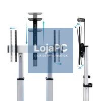 Tooq FS20300M-B Suporte de chão 60"-100" alumínio co — imagem 3