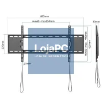 iggual SPTV86 Suporte TV parede Fixo 43"-90" 80kg — imagem 2