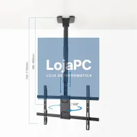 Tooq LPCE1186TSLI-B Suporte de tecto TV 43"-86" — imagem 3