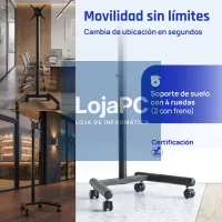 iggual SRTV55 Suporte TV chão rodas 13"-55" 20kg — imagem 2