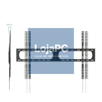 Tooq LP37140F-B Suporte Fixo Parede 37"-140", Preto — imagem 2
