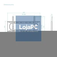 Tooq LP1084F-B Suporte Fixo 32"-80", Preto — imagem 5