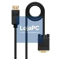 Nanocable Cabo Conversor DP a VGA preto, 2 M — imagem 2