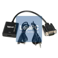 iggual Adaptador VGA a HDMI + audio + microUSB — imagem 1