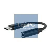 Nanocable Adaptador Audio USB-C/M a Jack/H, Preto — imagem 1