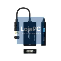 Nanocable Conversor DP a HDMI/DVI/VGA Preto 20 cm — imagem 5